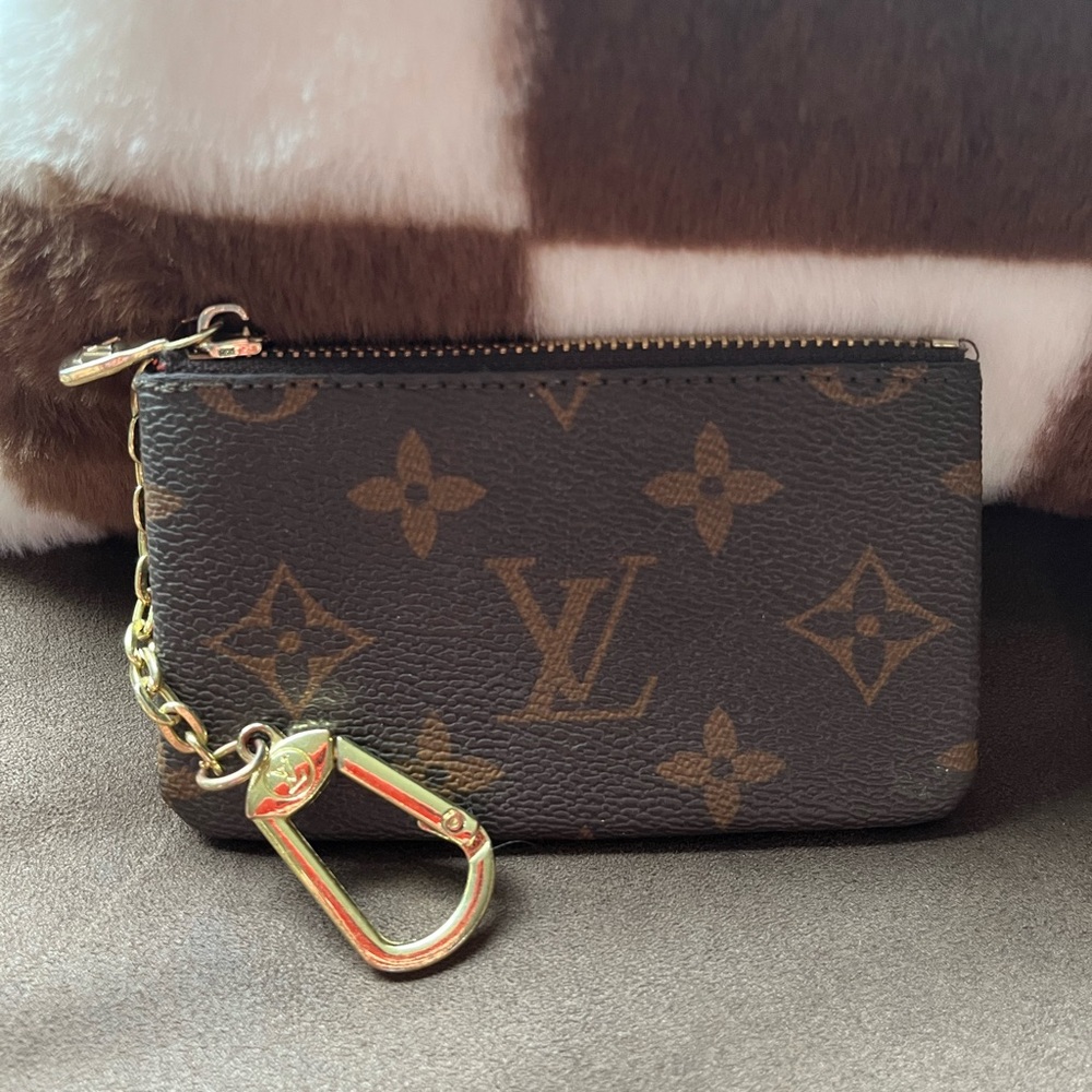 Brown LV Key Chain Wallet
